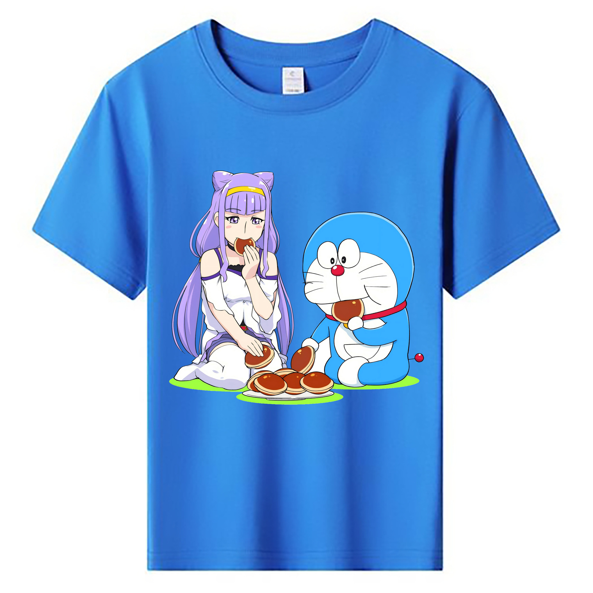 （画像用） ドラえもん Doraemon 綿100％キッズTシャツ（フロントプリント）